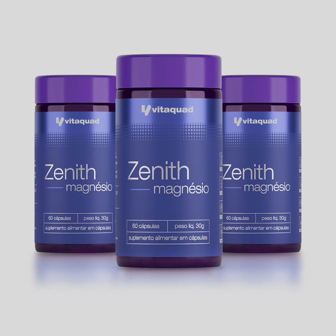 Zenith Magnésio - 60 Cápsulas | Vitaquad