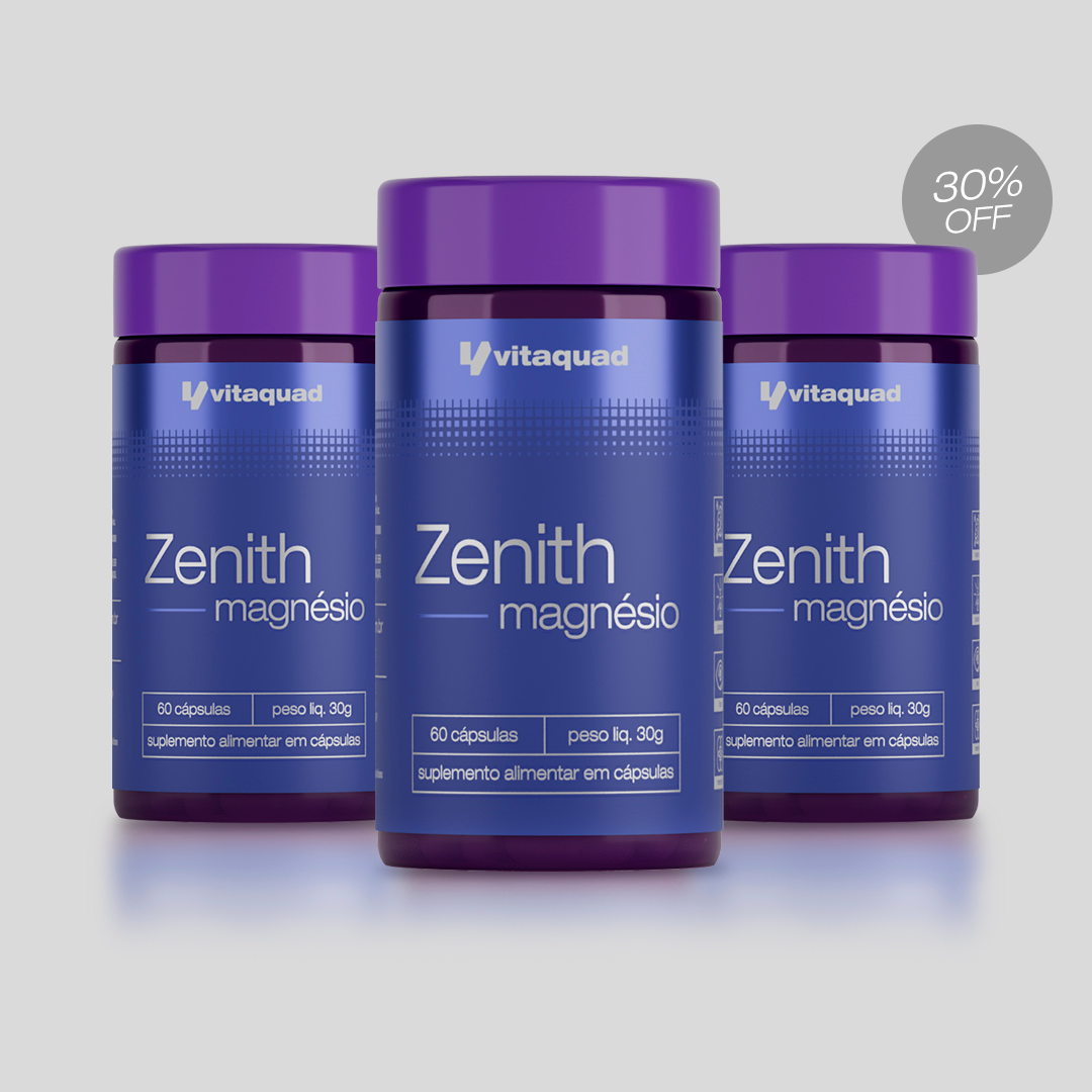 Zenith Magnésio - 60 Cápsulas | Vitaquad