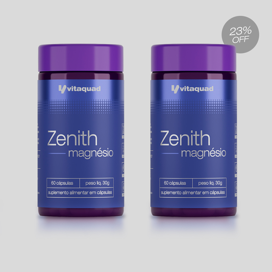 Zenith Magnésio - 120 Cápsulas | Vitaquad