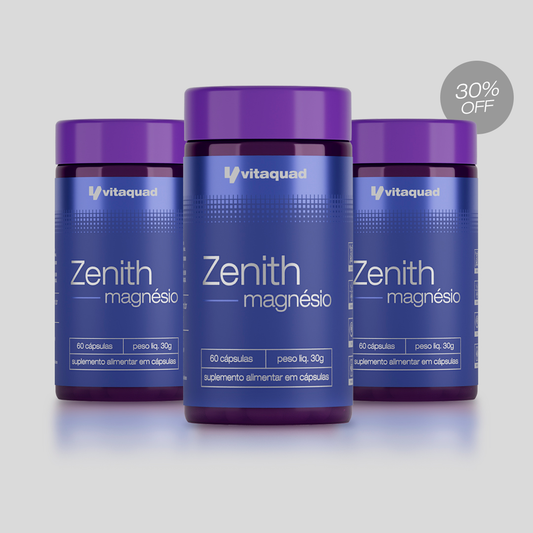 Zenith Magnésio - 180 Cápsulas | Vitaquad